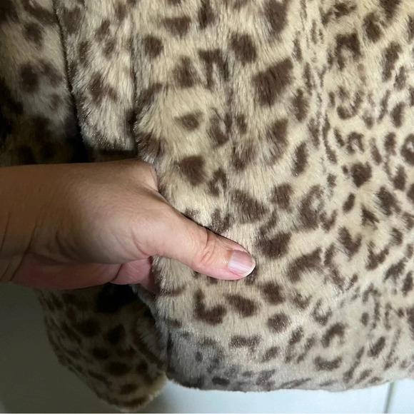 NWT Lane Bryant Leopard Print Faux Fur Jacket Coat Plus Size 22/24 - Picture 6 of 12